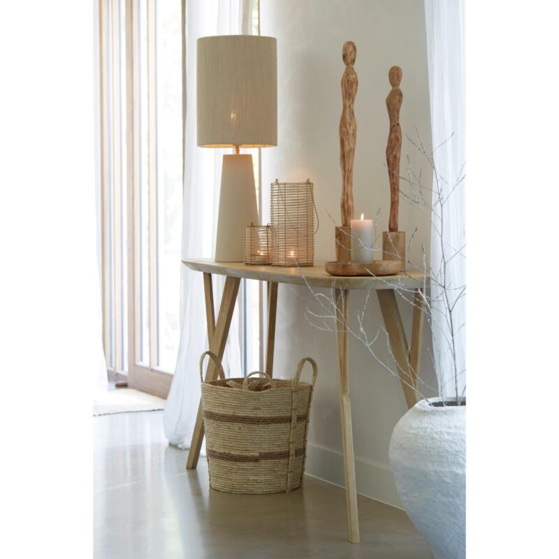 Pantalla de lámpara beige de tejido de cuerda Light & Living Medan - Imagen 6