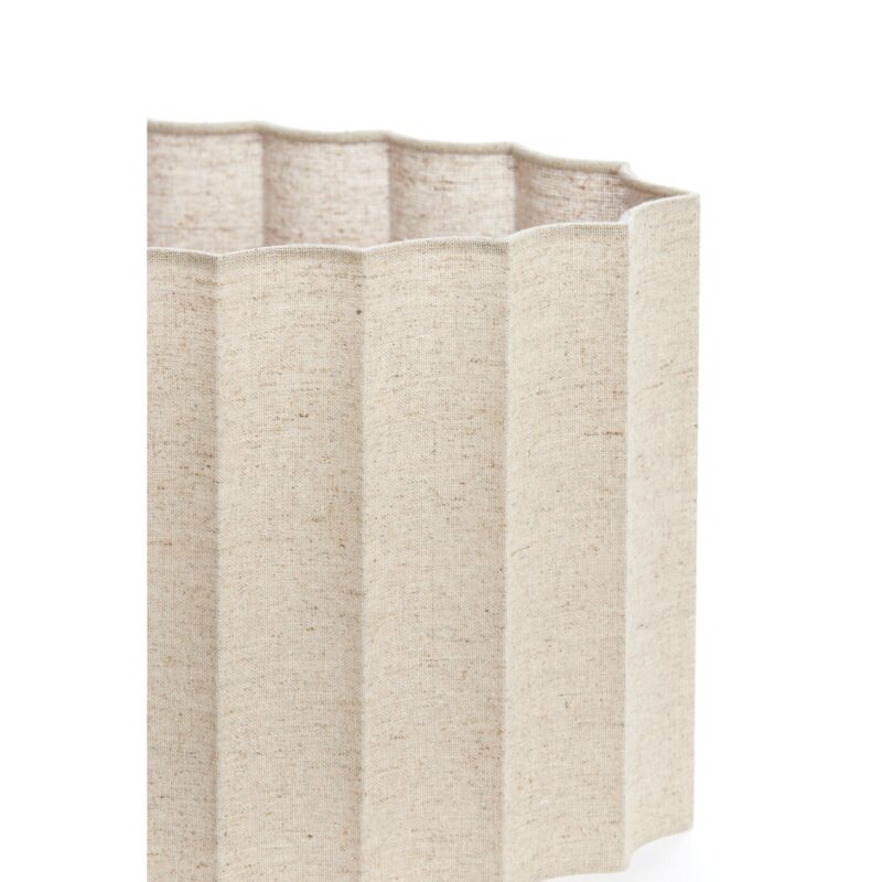 Pantalla de lámpara ovalada beige plisada Light & Living Disli - Imagen 6