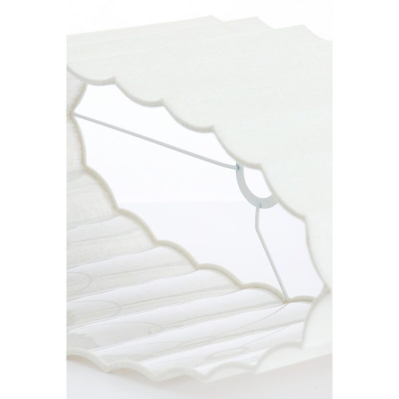 Pantalla de lámpara ovalada blanca plisada Light & Living Disli - Imagen 6
