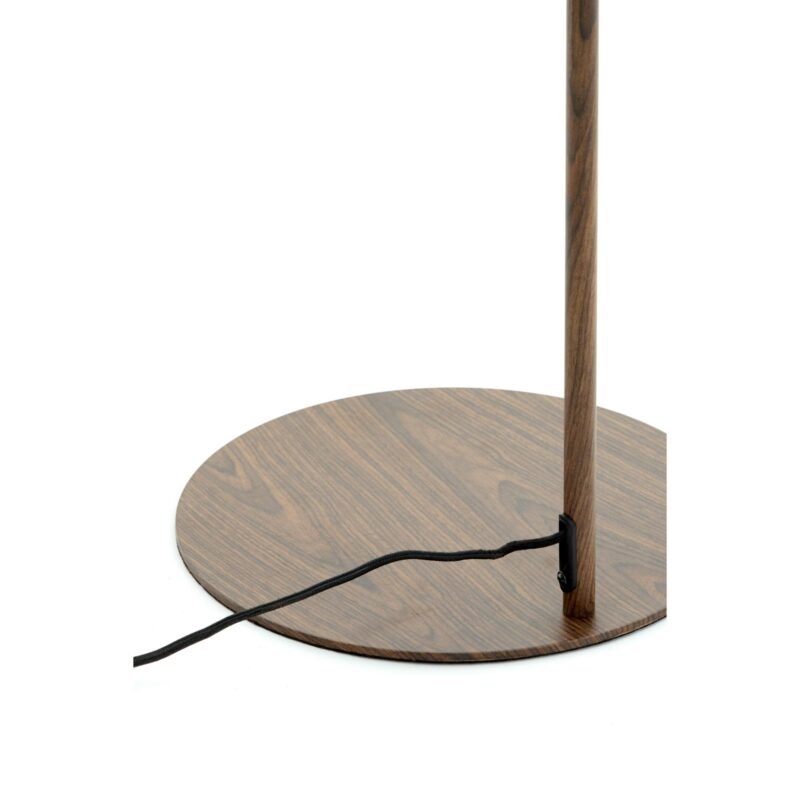 Lámpara de pie curva marrón de algodón/metal Light & Living Donio - Imagen 6