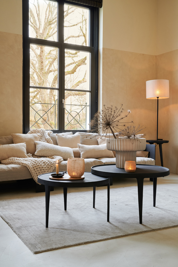 Lámpara de pie negra para mesa auxiliar Light & Living Tolfa - Imagen 6