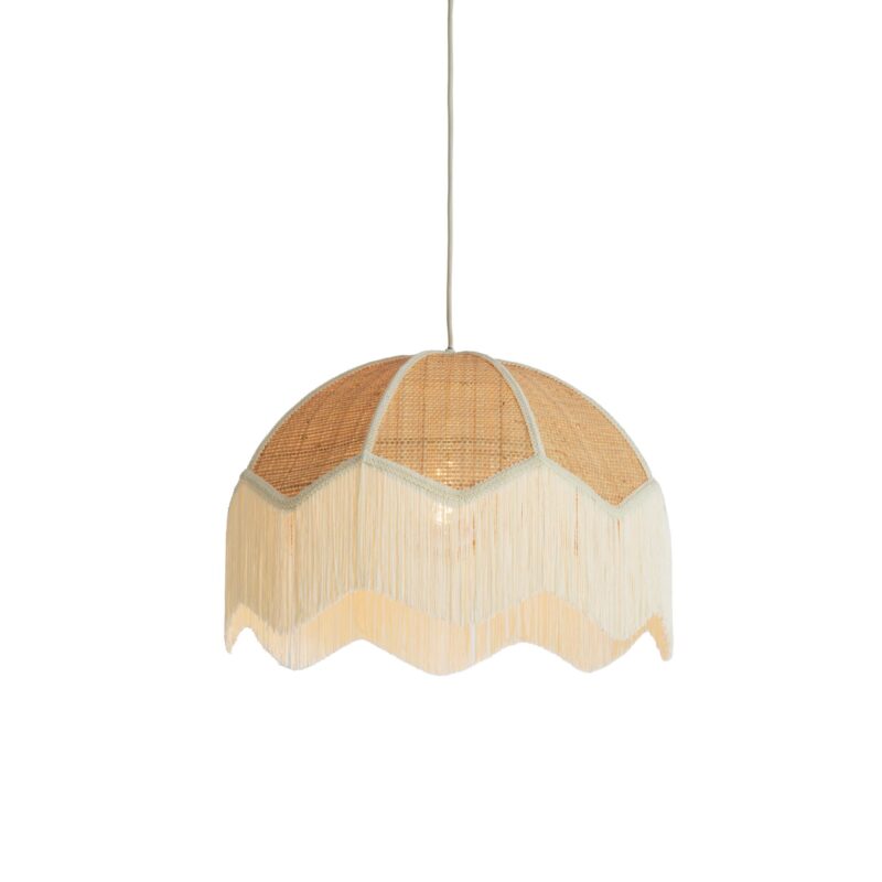 Lámpara colgante vintage beige de rafia Light & Living Malacia - Imagen 6