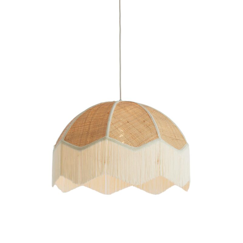 Lámpara colgante vintage beige de rafia Light & Living Malacia - Imagen 6