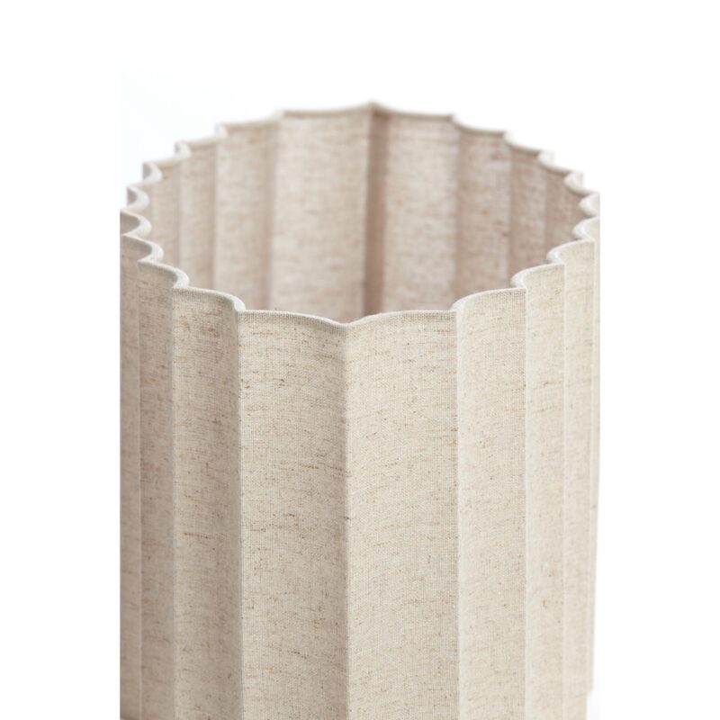 Pantalla de lámpara ovalada beige plisada Light & Living Disli - Imagen 7