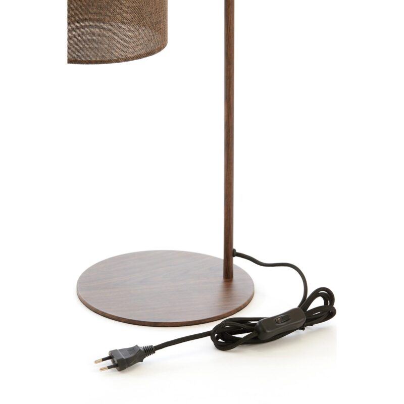 Lámpara de mesa Japandi marrón curva Light & Living Donio - Imagen 7