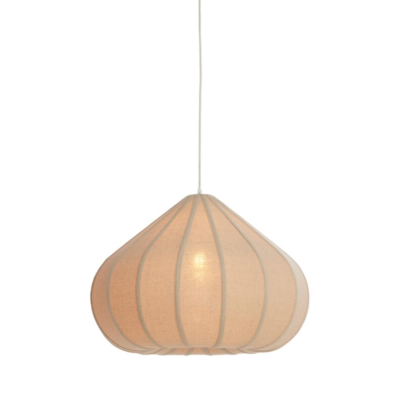 Lámpara colgante con forma de pera beige Japandi Light & Living Zubeda - Imagen 7