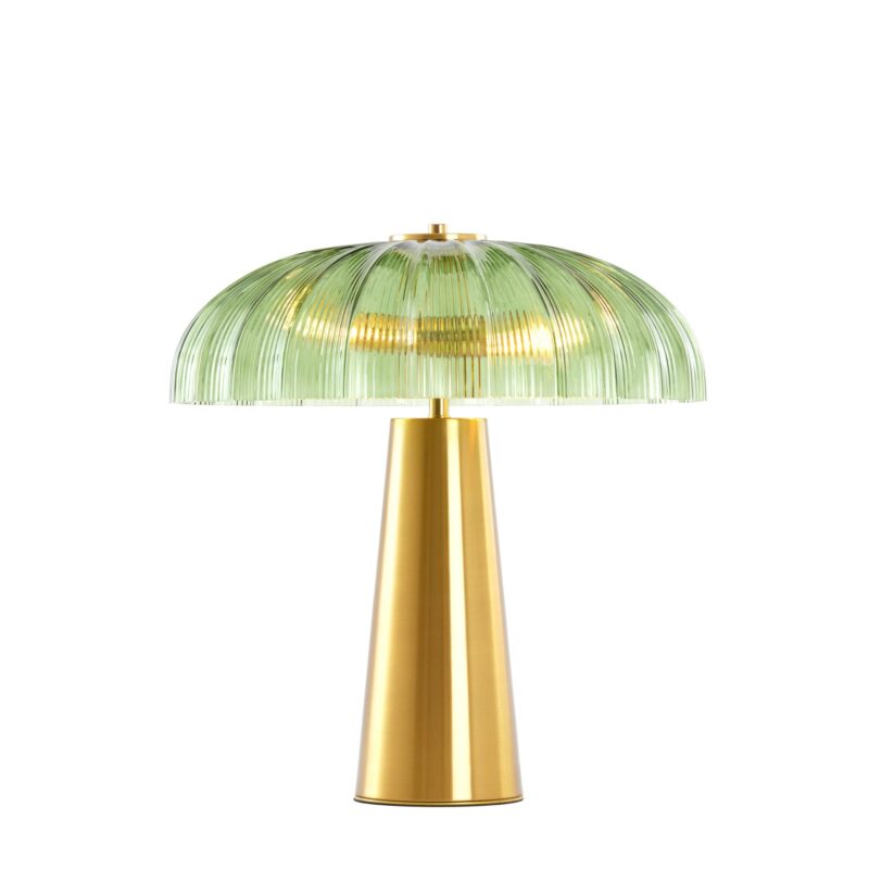Lámpara de mesa verde/dorada en forma de hongo Light & Living Fungo - Imagen 7