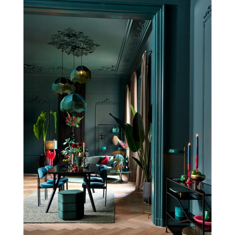 Lámpara colgante vintage verde de terciopelo Light & Living Malacia - Imagen 8