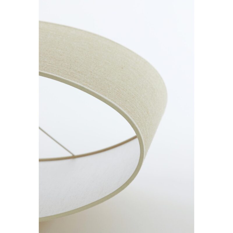Pantalla de lámpara ovalada beige de yute Light & Living Sendai - Imagen 8