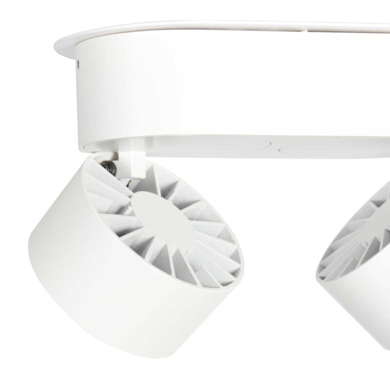 Doble foco blanco moderno Mexlite Fez Black - Imagen 4