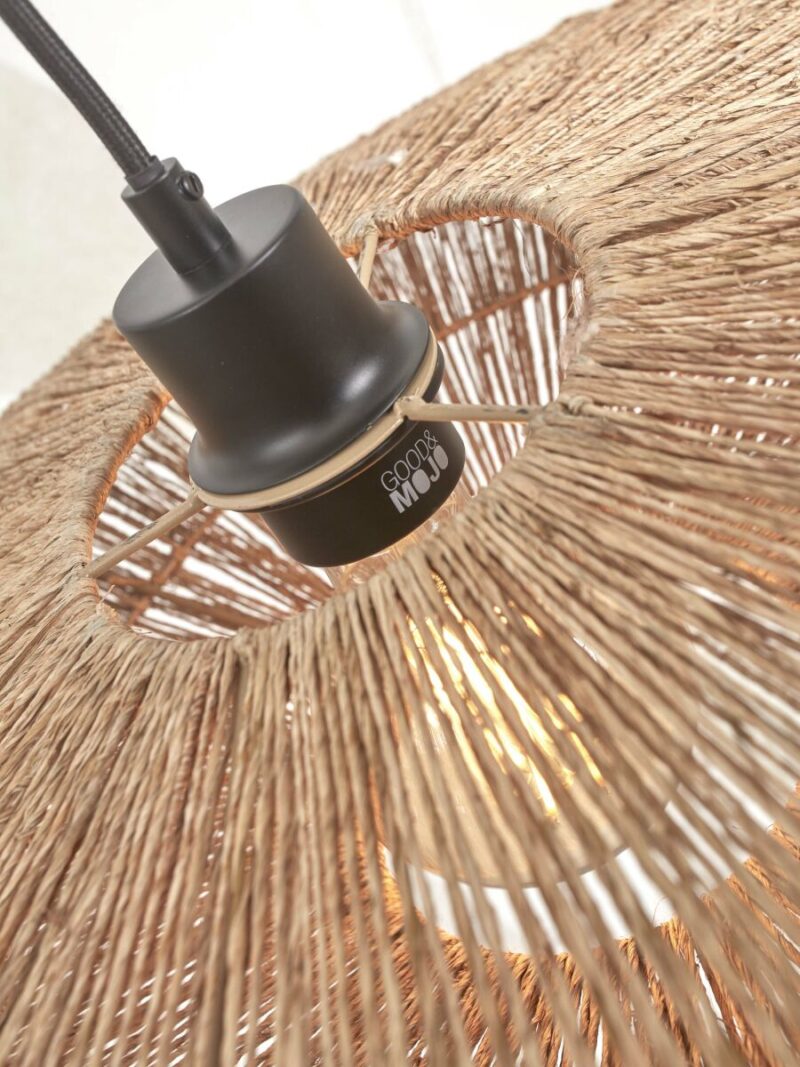Lámpara boho en bambú y ratán natural de pie Iguazu - GOOD&MOJO - Imagen 3