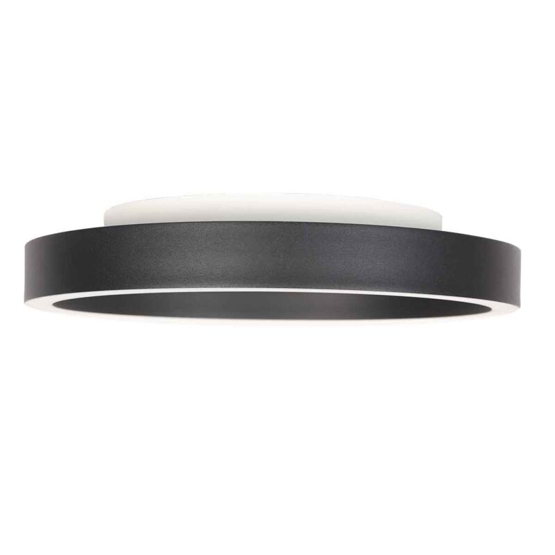 Plafón moderno de metal negro Steinhauer Ringlux - Imagen 13