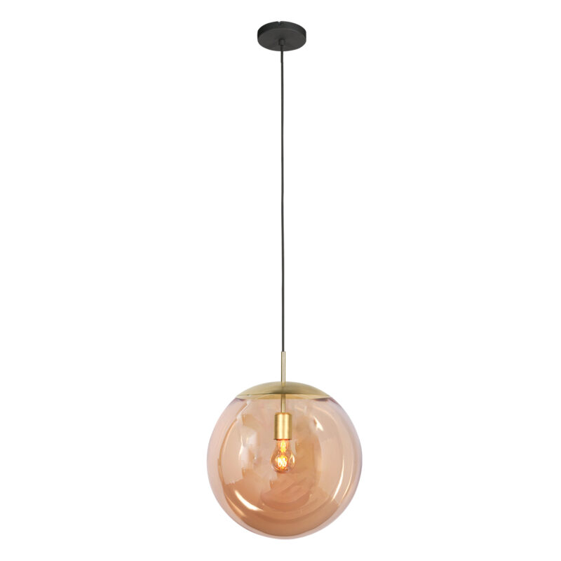 Lámpara de bola XL de vidrio ámbar Steinhauer Bollique - Imagen 2