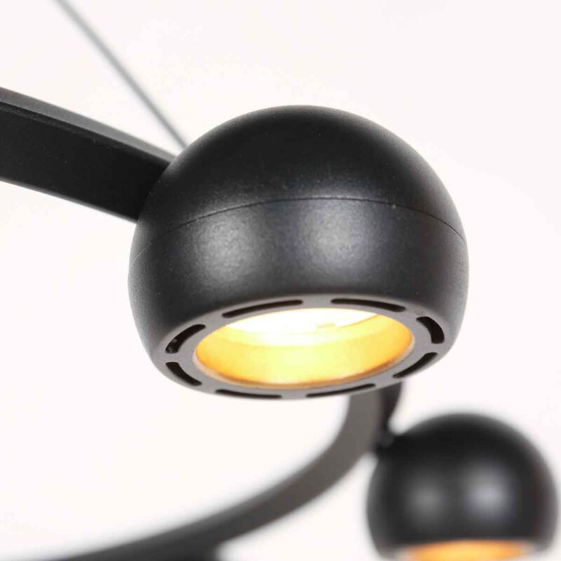 Lámpara colgante redonda negra retro de diseño moderno Steinhauer Marcadore - Imagen 9