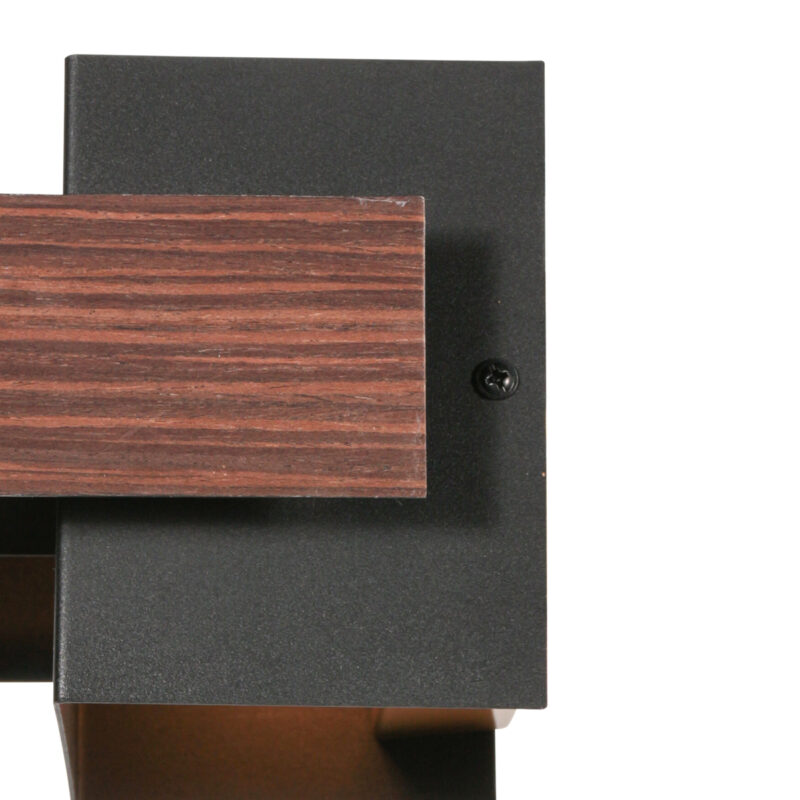 Aplique de pared rústico con detalles de madera Steinhauer Muro - Imagen 5