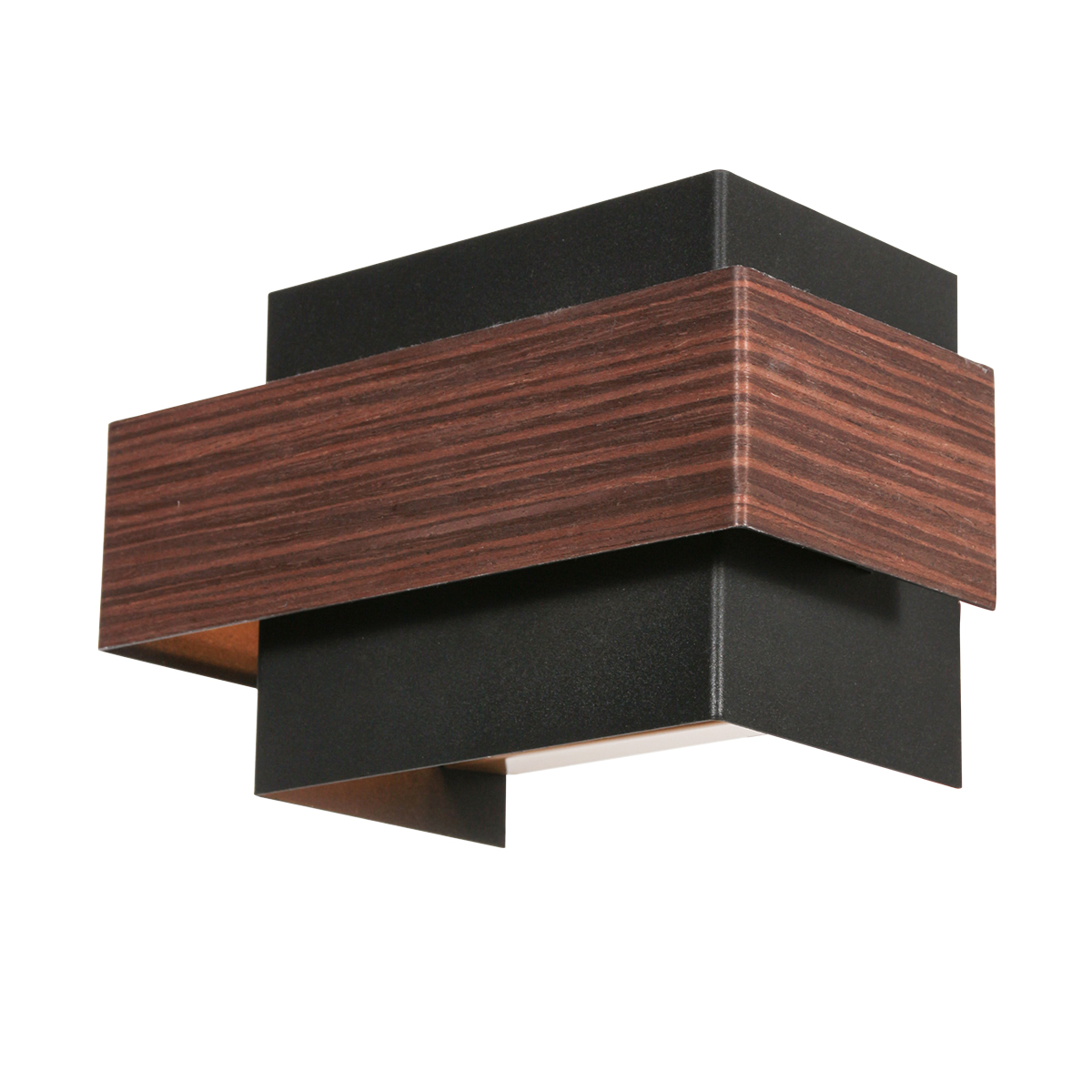 Aplique de pared rústico con detalles de madera Steinhauer Muro