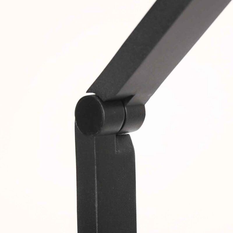 Lámpara de pie moderna de metal negro Steinhauer Ringlux - Imagen 9