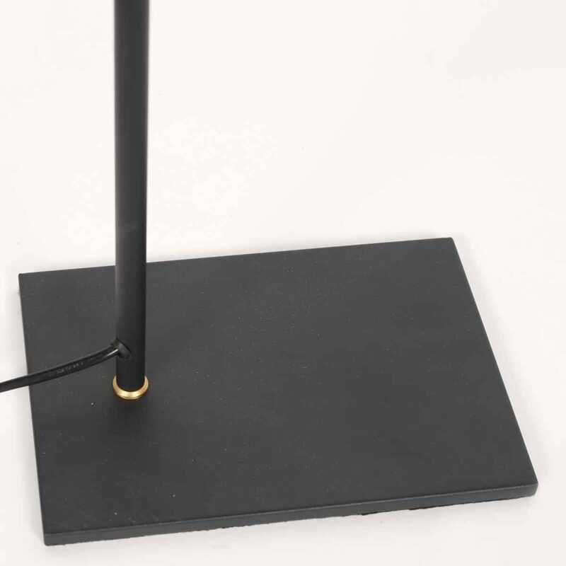 Lámpara de pie retro negra con pantalla de bronce Steinhauer Pintino - Imagen 6