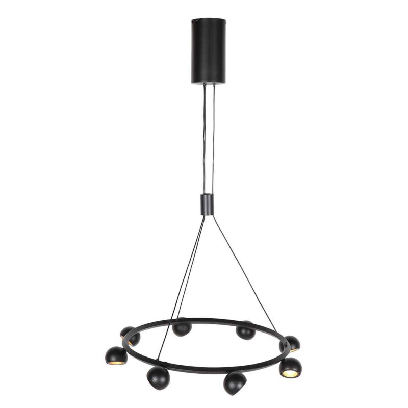 Lámpara colgante redonda negra retro de diseño moderno Steinhauer Marcadore - Imagen 8