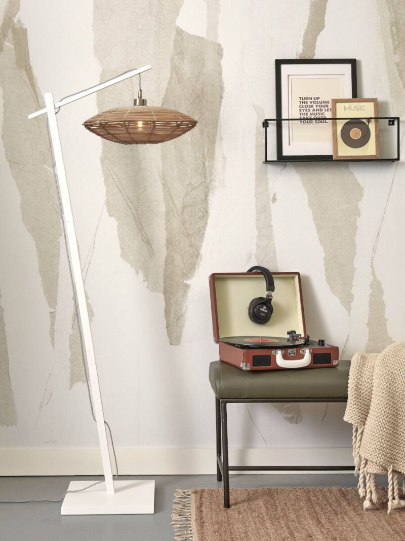 Lámpara boho en ratán natural de pie Tanami - GOOD&MOJO - Imagen 5
