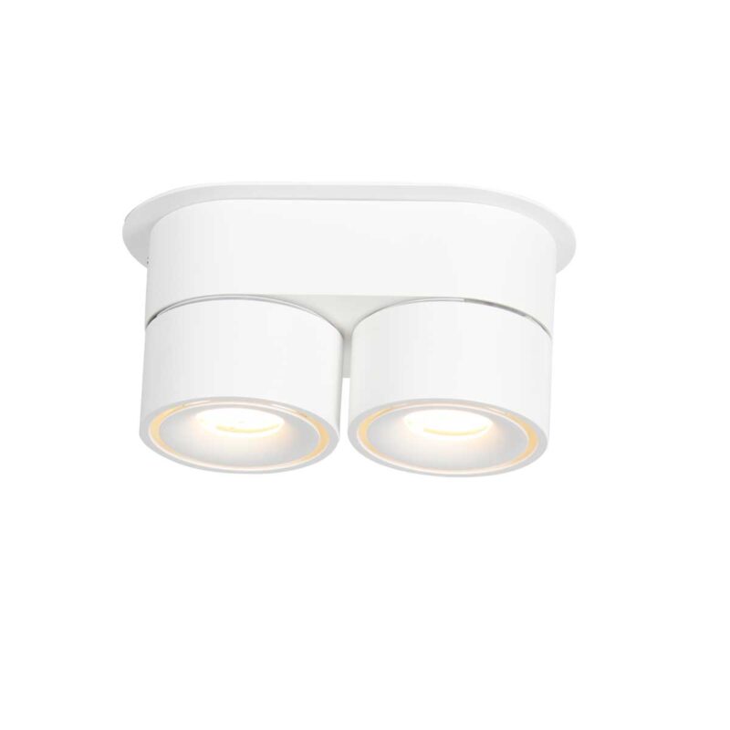 Doble foco blanco moderno Mexlite Fez Black - Imagen 9