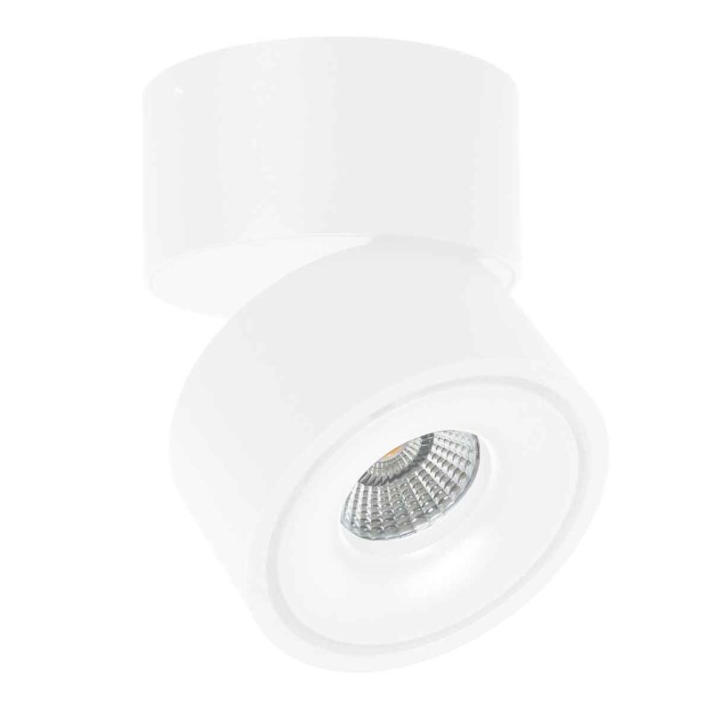 Foco blanco moderno redondo Mexlite Fez Black