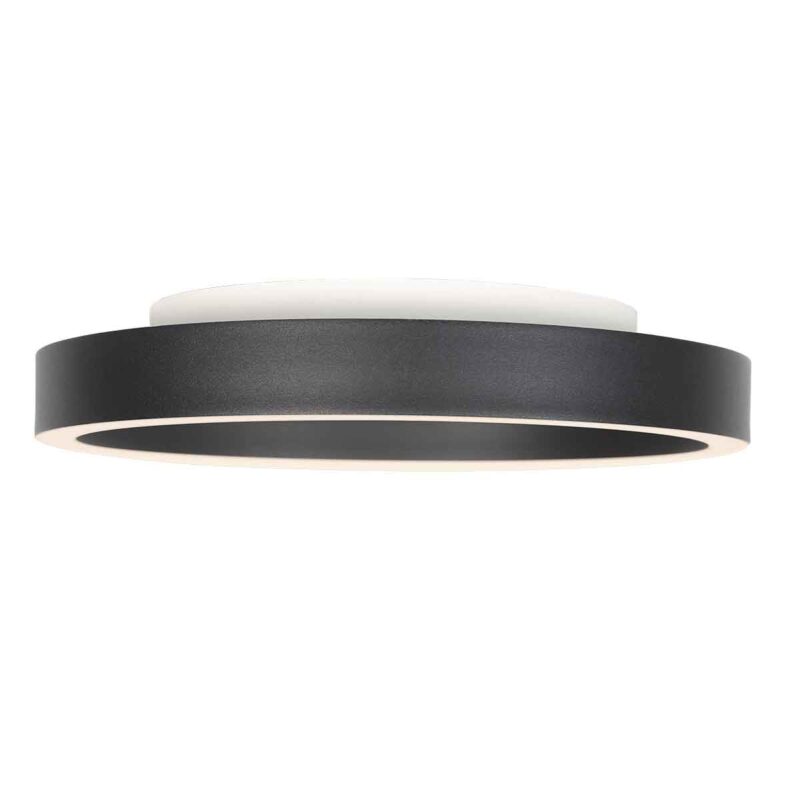 Plafón moderno de metal negro Steinhauer Ringlux - Imagen 14
