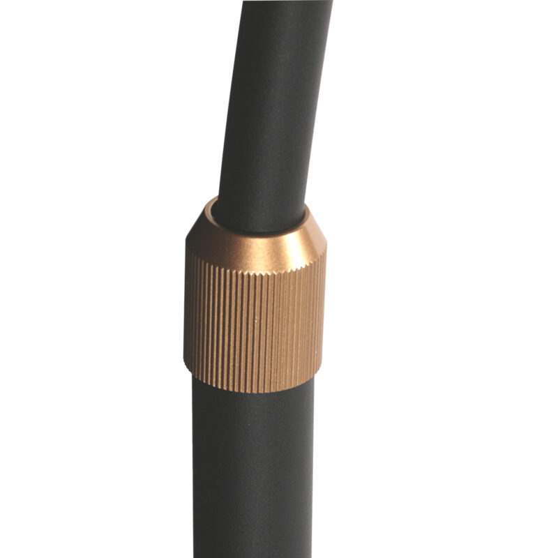 Lámpara de pie moderna de metal dorado Steinhauer Ringlux - Imagen 11