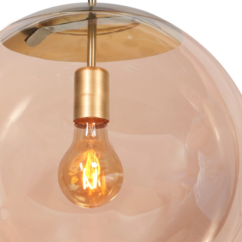 Lámpara de bola XL de vidrio ámbar Steinhauer Bollique - Imagen 6