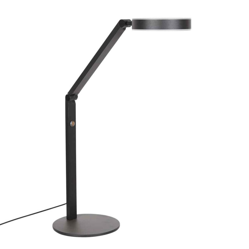 Lámpara de mesa moderna de metal negro Steinhauer Ringlux - Imagen 8