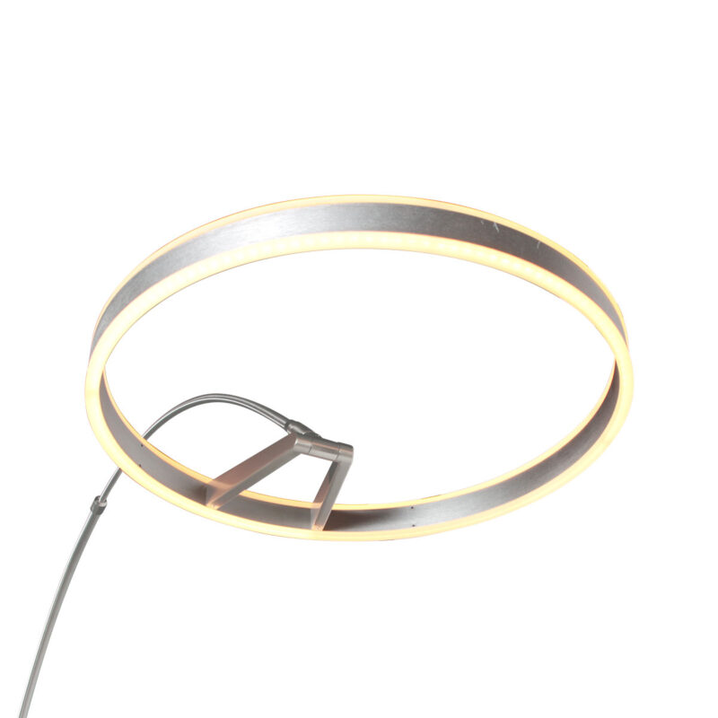 Lámpara de pie moderna de metal acero Steinhauer Ringlux - Imagen 4