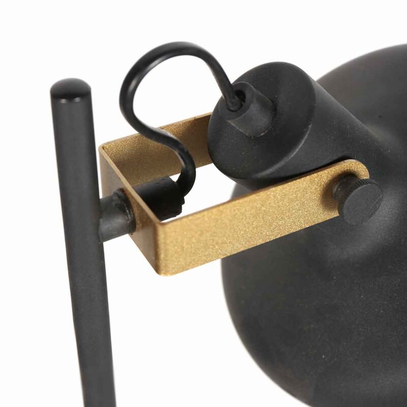 Lámpara de mesa retro con detalles dorados Mexlite Prato - Imagen 5