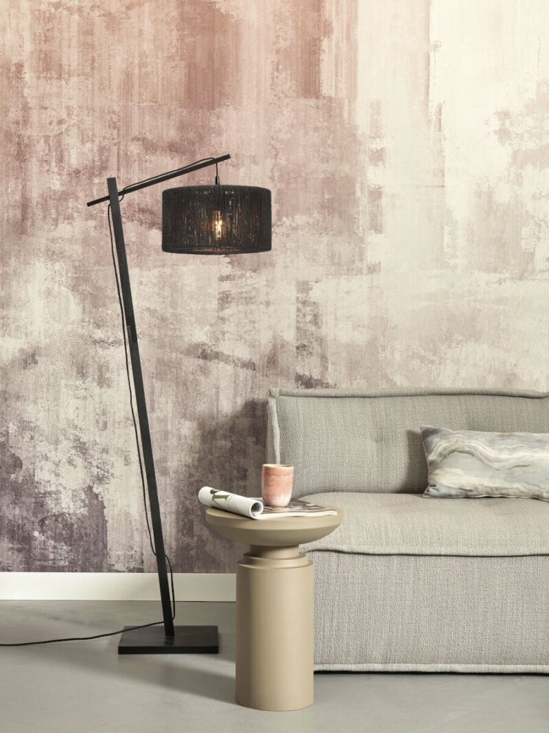 Lámpara boho de pie en ratán negro Iguazu - GOOD&MOJO - Imagen 5
