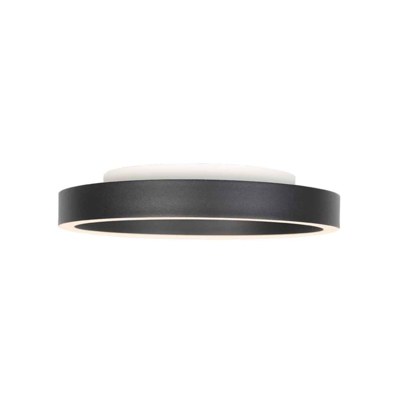 Plafón moderno de metal negro Steinhauer Ringlux - Imagen 14