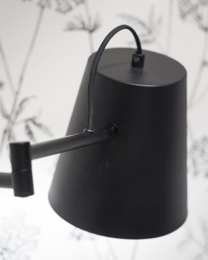 Aplique de pared estilo retro en metal negro Brisbane - It's About RoMi - Imagen 7