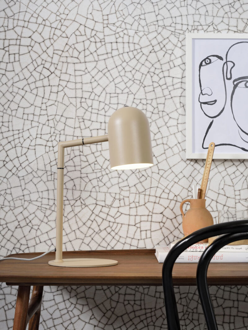 Lámpara de mesa gris metálica en forma de taza Marseille - It's About RoMi - Imagen 2