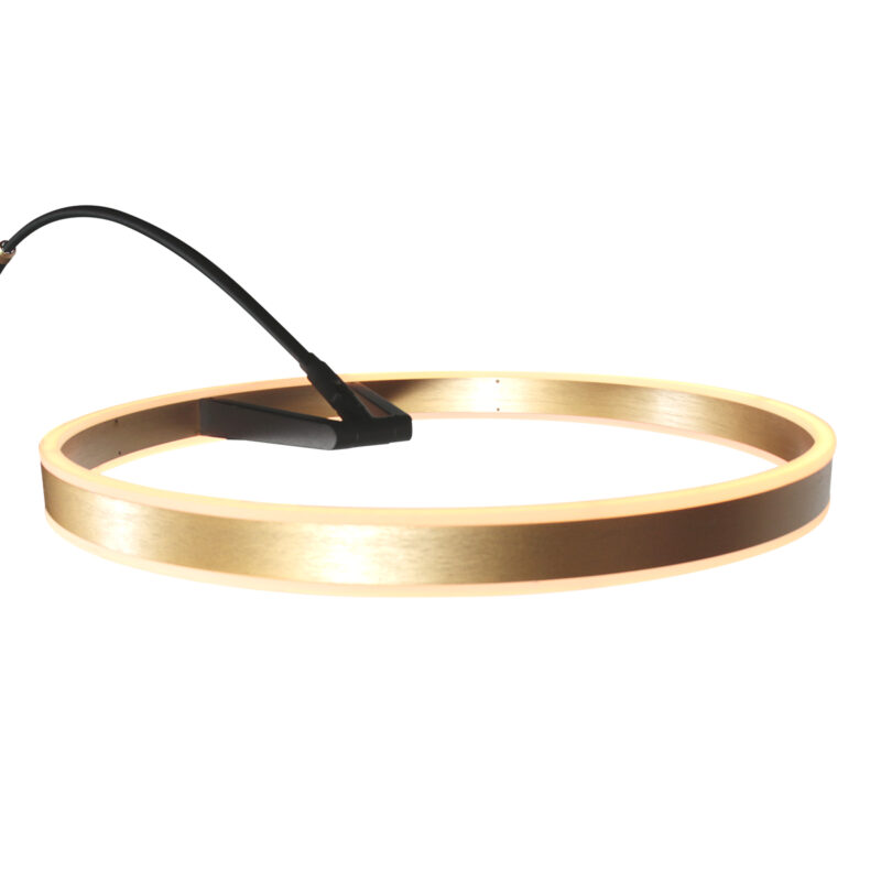 Lámpara de pie moderna de metal dorado Steinhauer Ringlux - Imagen 3