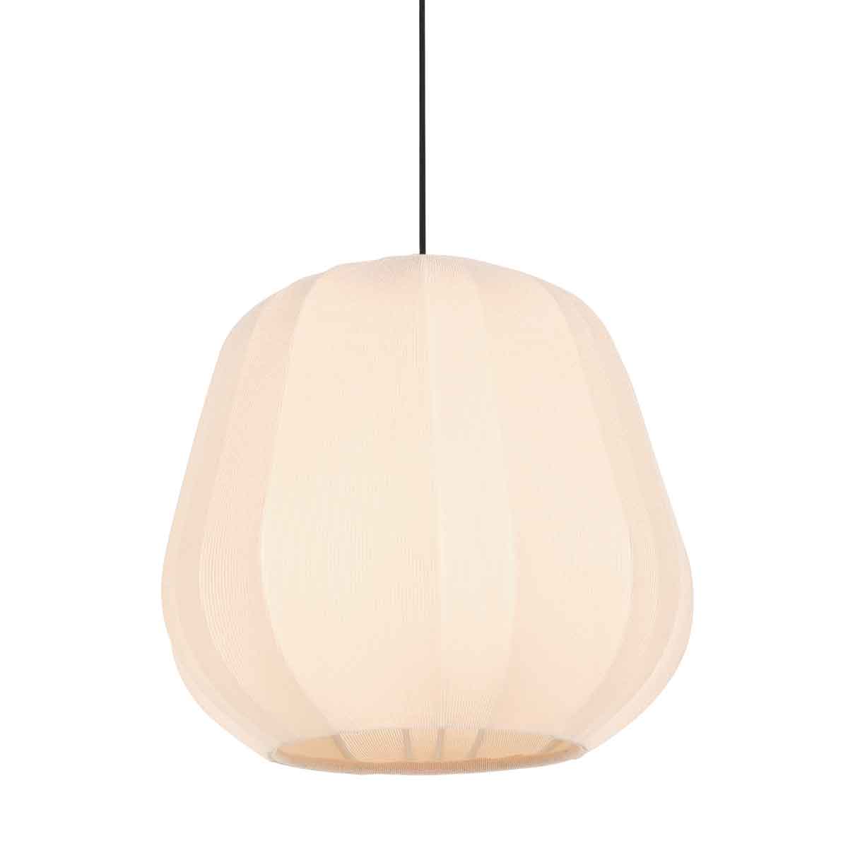 Lámpara colgante estilo Japandi de tela Anne Lighting Sable