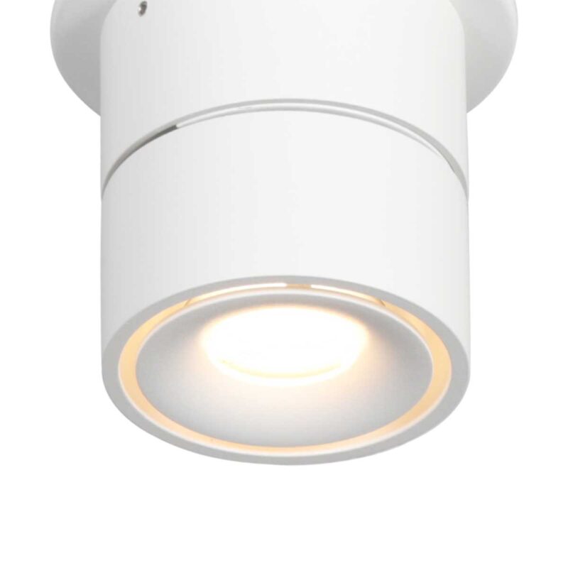 Foco blanco moderno redondo Mexlite Fez Black - Imagen 4
