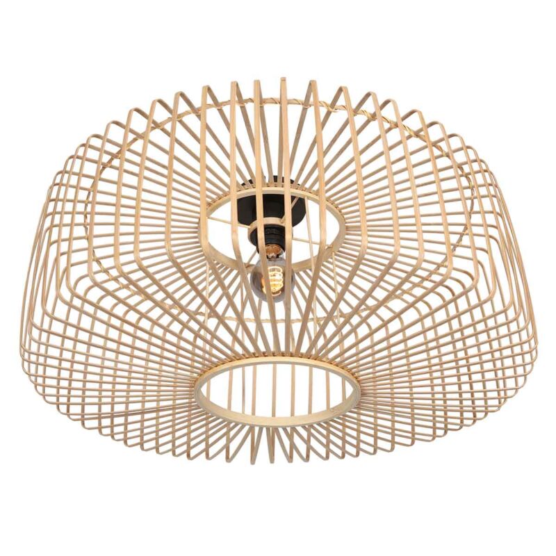 Plafón estilo boho en bambú y metal Bloeba Steinhauer