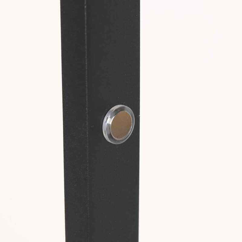 Lámpara de pie moderna de metal negro Steinhauer Ringlux - Imagen 5