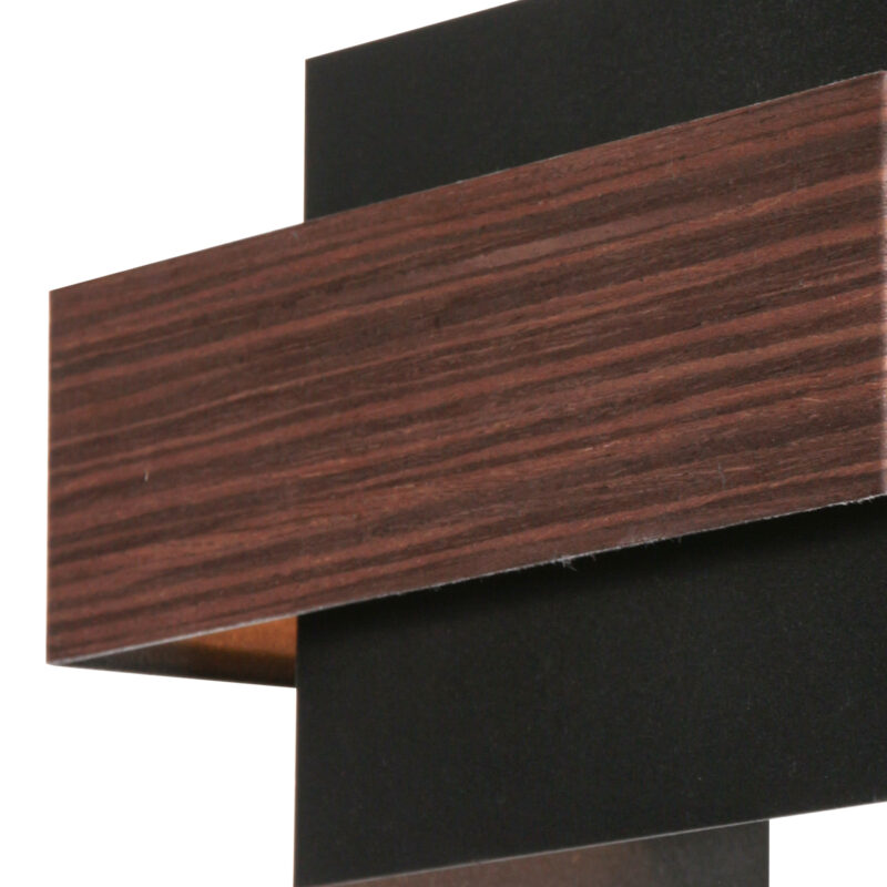 Aplique de pared rústico con detalles de madera Steinhauer Muro - Imagen 4