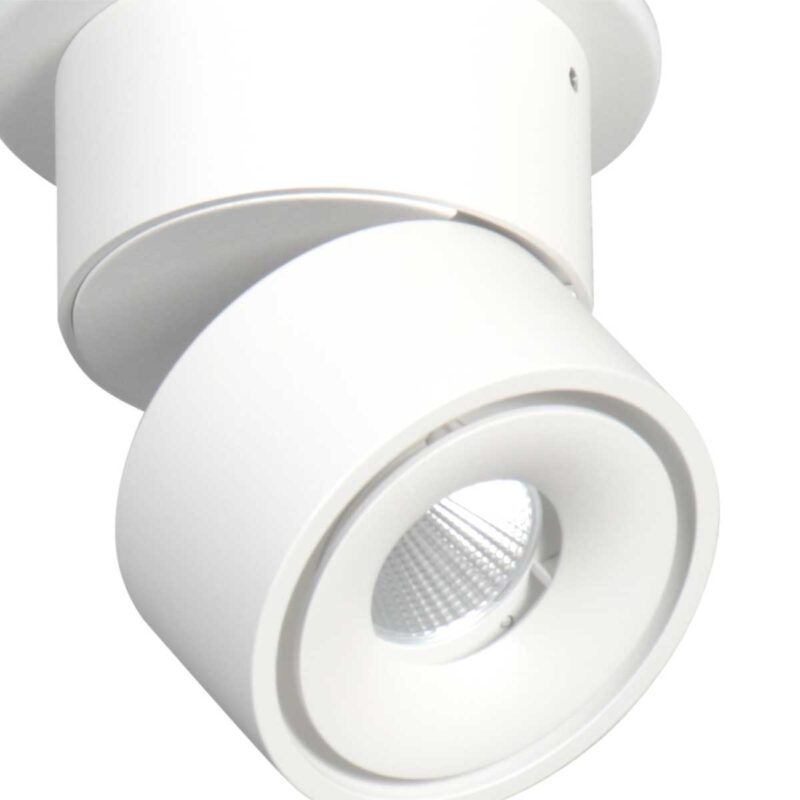 Foco blanco moderno redondo Mexlite Fez Black - Imagen 3