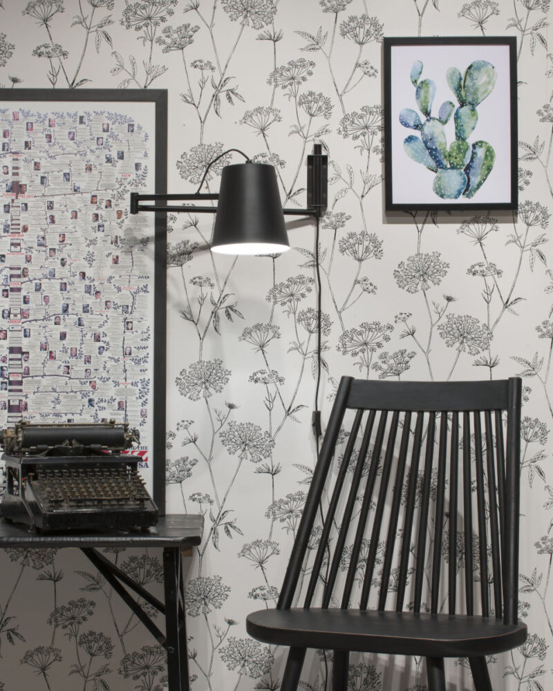 Aplique de pared estilo retro en metal negro Brisbane - It's About RoMi - Imagen 2
