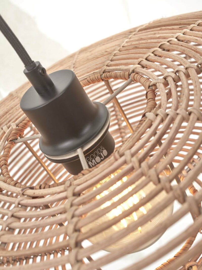 Lámpara boho en ratán natural de pie Tanami - GOOD&MOJO - Imagen 3