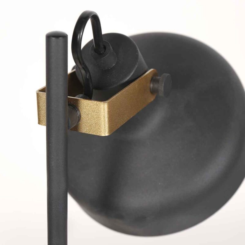 Lámpara de mesa retro con detalles dorados Mexlite Prato - Imagen 4
