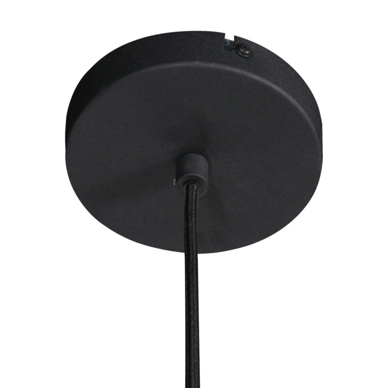Lámpara colgante japandi negra de textil Anne Lighting Sable - Ø60 cm - Imagen 10