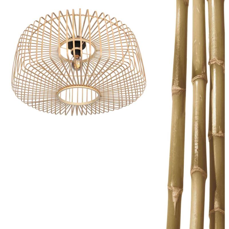 Plafón de bambú natural con estilo boho Bloeba Steinhauer - Imagen 3