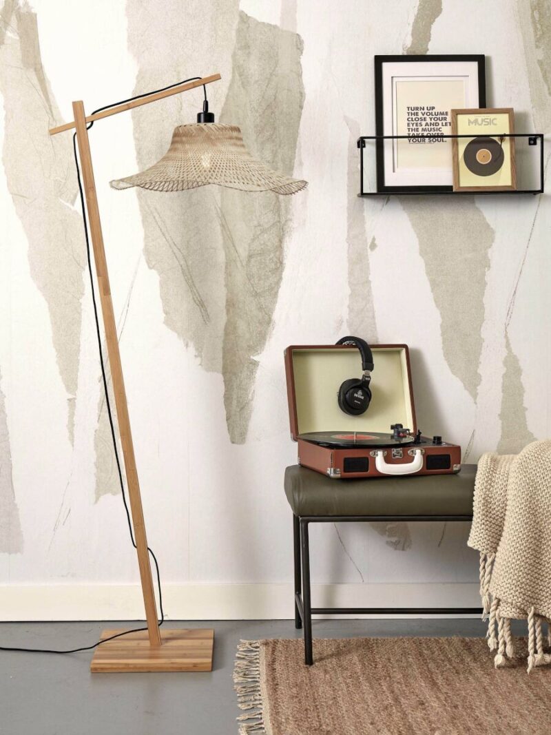 Lámpara de pie estilo boho en bambú natural Ibiza - GOOD&MOJO - Imagen 5