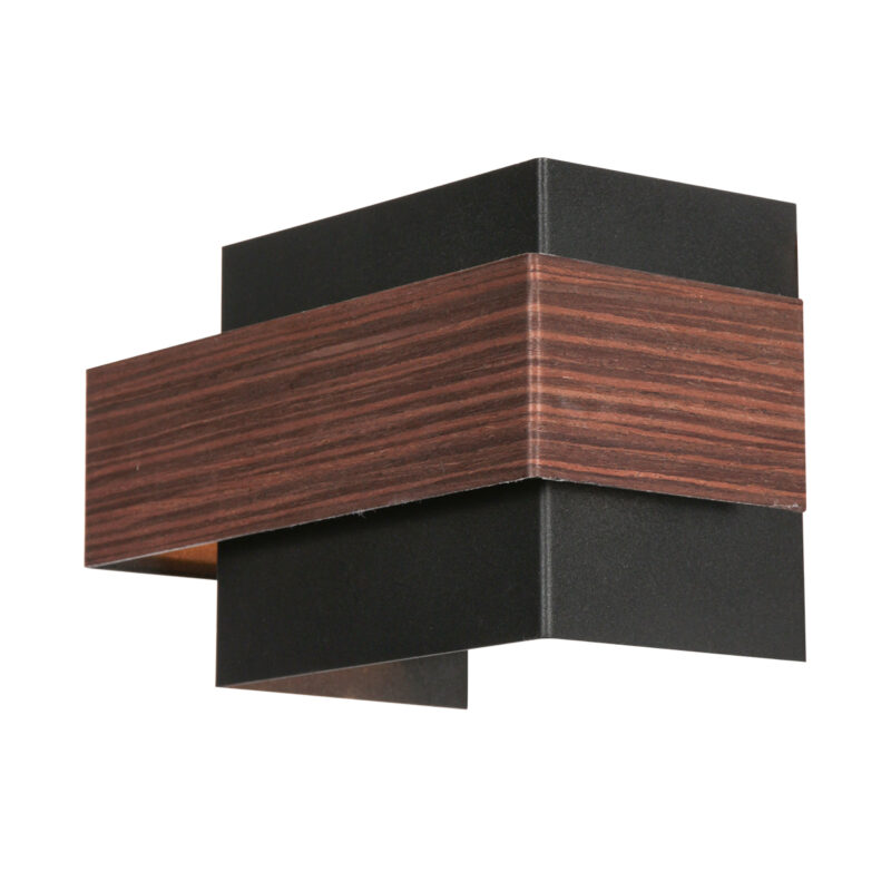 Aplique de pared rústico con detalles de madera Steinhauer Muro - Imagen 7